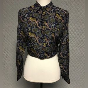 J Crew 100% silk blouse NWT